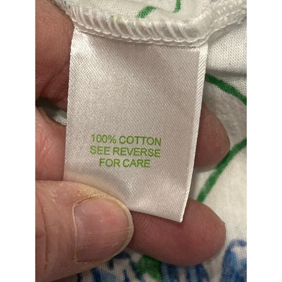 Lilly Pulitzer White and Blue Sea Print Cotton Summer Dress sz Med 0 - Picture 7 of 10